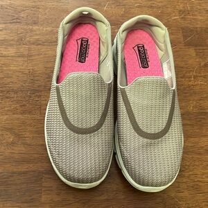 Skechers Tan Slip-On Sneakers with Breathable Mesh Size 8.5